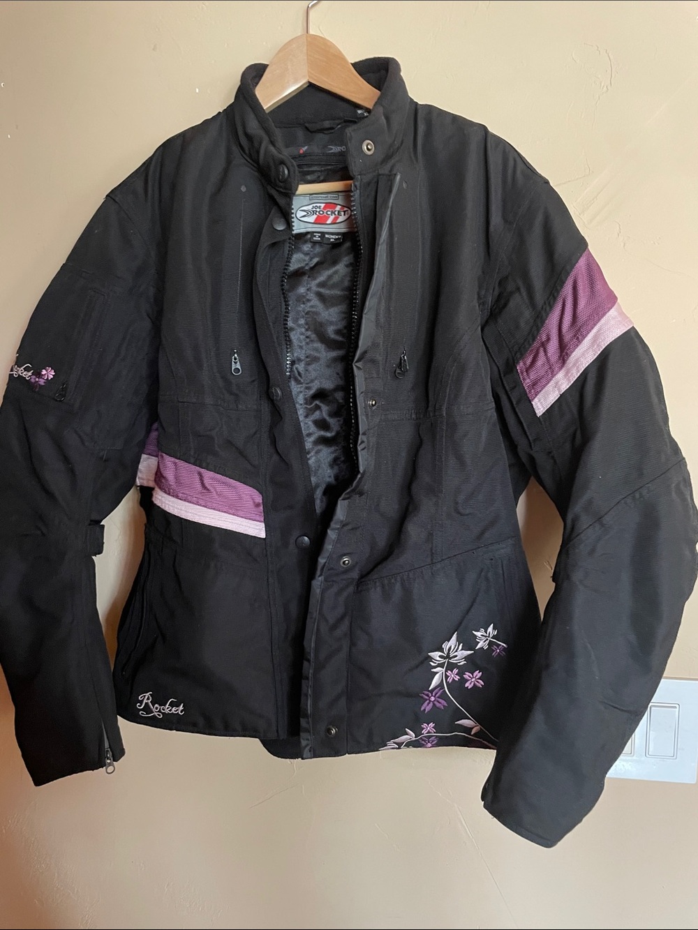JOE ROCKET XL Motorcycle Jacket for Women with long sleeve lining Like New